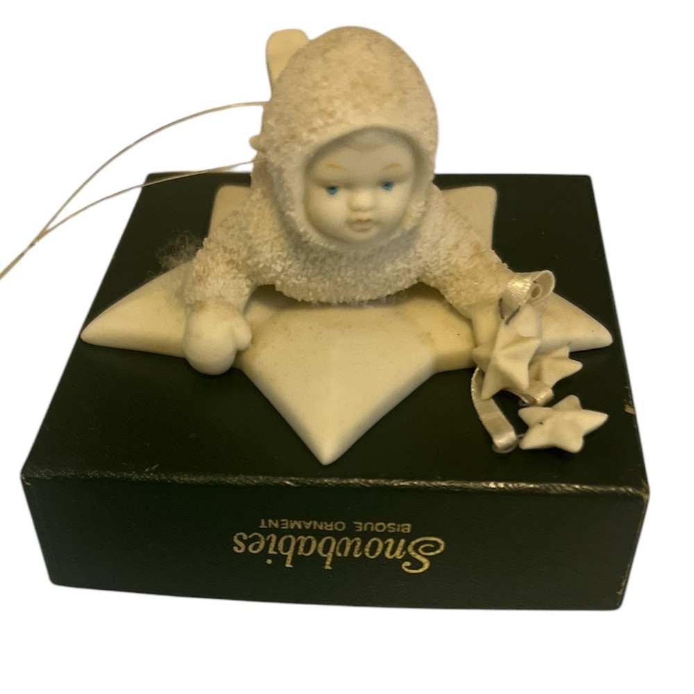 Dept . 56 snowbaby ornament 1994 Gathering stars in the sky